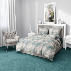 motiv posteljnine - GINKO BEŽ