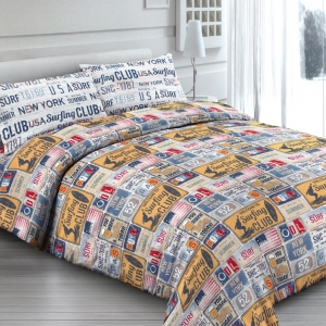 motiv posteljnine - VINTAGE 